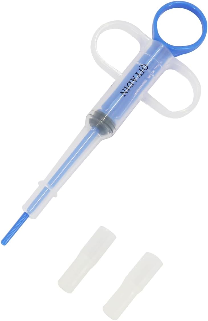 Cat Pill Shooter Pet Piller Gun Dog Pill Shooter Cat Tablet Soft Tip Syringe Pet Medical Feeding Dispenser Tool for Small Animal (Blue) image 3