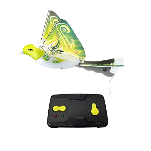 Gkhowiu Oiseau télécommandé Simulation Vol Vol Vol Induction Oiseau Electrique Télécommande Oiseau Vert