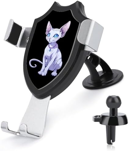 Sphynx Cat Funny Phone Mount Adjustable Angle for Car Dashboard Windshield Vent Universal Automobile Accessories image 5