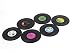 Produktbild Retro Schallplatten Untersetzer, Vinyl Coasters, Look Vinylplatte, Glasuntersetzer, Rockabilly, 6 Teile, Vintage