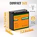 ECO-WORTHY 12V 20Ah LiFePO4 Lithium Battery, 4000+ Deep Cycle Rechargeable Battery with BMS for Fish Finder, Ham Radio, Solar System, Outdoor Camping
