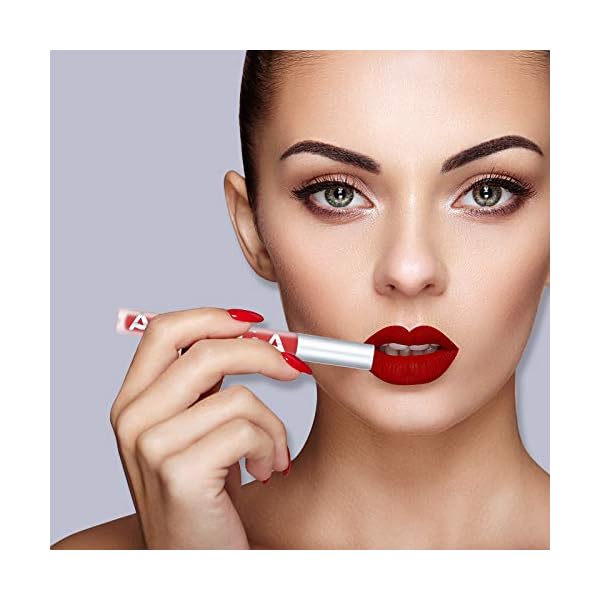 Arlega 10pcs Matte Liquid Lipstick Set, 0.07 oz Full Size Velvety Smooth Full Pigmented and Long Lasting Waterproof Lipgloss for Daily and Party Makeup, Gift for Women (Large, 2g) (chocolate)