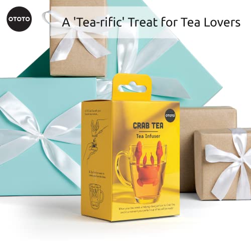 New!!! Crab Tea Infuser By Ototo - Cute Tea Infuser, Tea Accessories For Tea Lovers, Cute Kitchen Accessories, Funny Gifts, Tea Infusers For Loose Tea, Loose Leaf Tea Steeper, Tea Diffuser Kitchen #TOP5