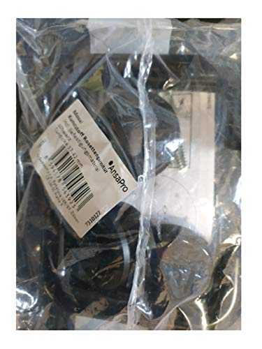 Preisvergleich Produktbild AnsaPro Kunststoff Rosettengarnitur incl. Befestigungsmaterial schwarz - 37-42 mm