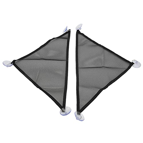 JAOCDOEN 2pcs Reptile Hammock Bearded Dragon Triangular Mesh Hammock with Suction Cups for Iguanas Anoles Geckos Snakes (S)