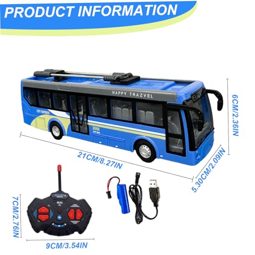 Autobús escolar teledirigido recargable con batería para niños 6