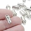 Whimsical Silver Coffee Cup Charms 20-Pack for Jewelry Making, Crafting & Coffee Enthusiasts #3