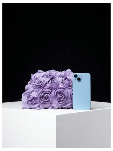 Image of Verdusa Women's 3D Flower Clutch Evening Bag Floral Purses Party Prom Handbags