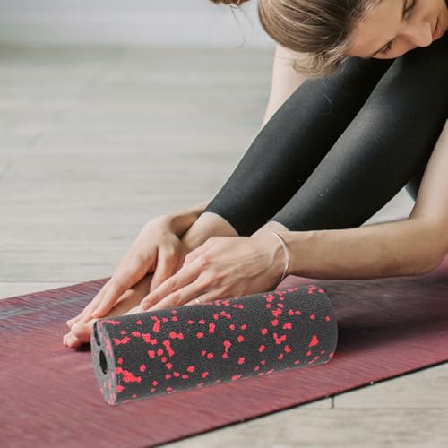 2 piezas Mini Foam Roller para Fitness, Cilindro de masaje hueco portátil para relajación muscular y ejercicios de masaje en piernas y cuerpo, accesorios en verde y rojo miniatura 6