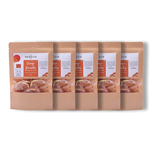Image of Bab Louie & Co. Garnishes, Gluten free, Vegan, Fruit slices for drinks, Perfect Detox, Infused water, Cocktail & Snacks, Mixed dried fruits 100% natural (Orange, Pack of 5)