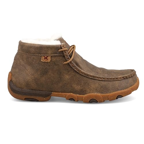 Image of Twisted X Women's Chukka Driving Moc, Moc Toe, Bomber & Fur Lining, 12 M