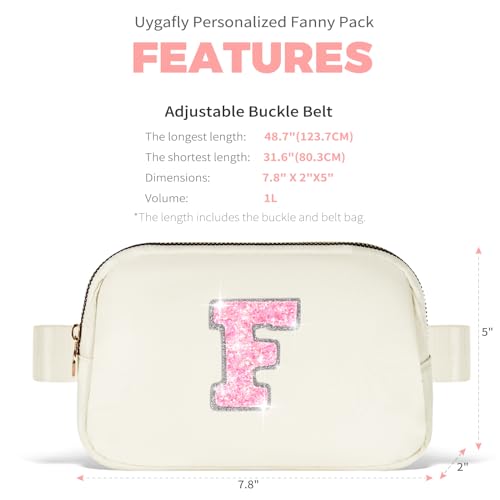 Image of Uygafly Gift for Teen Girls Kids Daughter Her - Birthday Gifts for 3 4 5 6 7 8 9 10 11 12 13 Year Old Girls,Fanny Pack Crossbody Bag Purse Belt Bag Cute Trendy Stuff | Cream,F