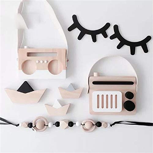 Decoración de Pared 3D Pestañas Madera Rosa Pack 2 miniatura 3