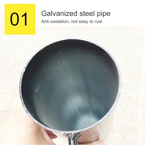 Borne de stationnement jaune durable à encastrer en acier robuste de 114 mm