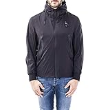 Giubbino sfoderato in nylon opaco con cappuccio,Sul davanti chiusura centrale con zip spalmata e due grandi tasche con zip nastrata e spalmata.Retro del capo leggermente piu' lungo rispetto al davanti.