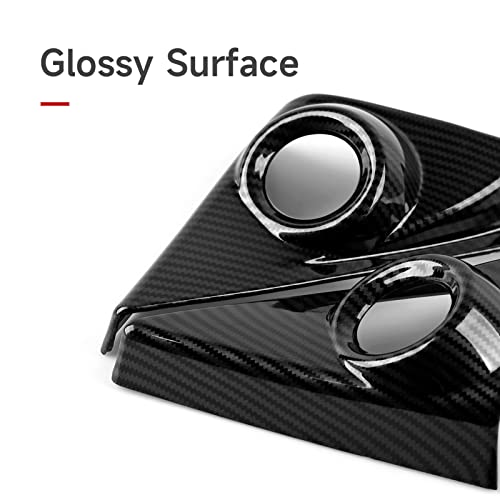 Image of Car A Pillar Speaker Cover Decals for Honda Civic 2016 2017 2018 2019 2020 2021 10th Gen Accessories ABS Carbon Fiber Interior Stickers