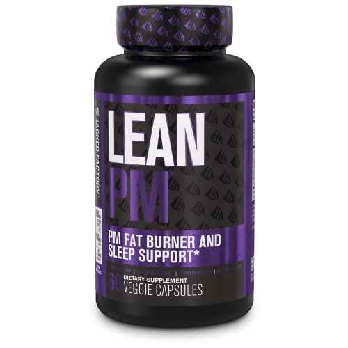 Lean PM Night Time Fat Burner, Sleep Aid Supplement, & Appetite Suppressant for Men and Women - 60 Stimulant-Free Veggie...