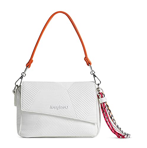 Desigual Damen Bols_rapsodia Phuket Mini Hand Bag, Weiß, Einheitsgröße EU