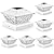 ENSLI Solar Post Cap Lights 6 Pack, 2 Mode Bright Solar Post Lights Outdoor Waterproof Fence Post Cap Lights, Outdoor Post Lights Solar Powered Deck Lights for 4x4 4.5x4.5 5x5 Posts in Garden Decor