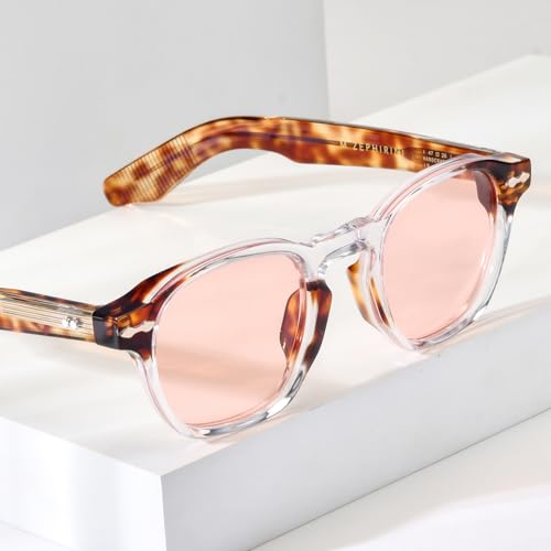 Image of HEPIDEM Acetate Glasses Frame Men Women Square Eyeglasses Optical Spectacles MZEPH