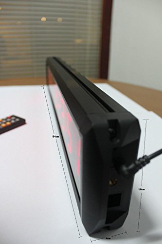 Azoou 1.8" 10 Digits Led Days Countdown Timer Count Up To 10000 Days Digital Countdown Clock With Ir Remote Control Red Color #TOP1