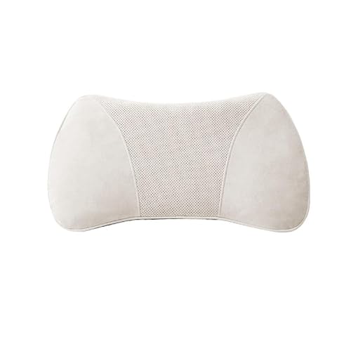 DKIUGL Car Lumbar Pillow Breathable Suede Waist Support Backrest Cushion