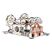 Leepesx Kit de moteur Stirling Générateur à double moteur Modèle de moteur à air chaud Modèle de générateur physique avec conception de volant d'inertie Expérience scientifique DIY Éducation Jouet pou
