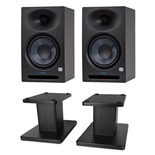 PreSonus Altoparlanti monitor attivi Eris Studio 8 altoparlanti 1 paio + supporto per altoparlante per batteria