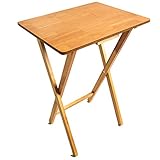 Color: pino envejecido Home Vida Mesa de Aperitivos Plegable de Madera para TV y Cena, Pino Acabado Antiguo, 37 x 48 x 60 cm
