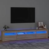 Construction robuste en bois et finition élégante : Fabriqué avec des matériaux de qualité, ce meuble bas pour télévision offre une excellente stabilité et une surface lisse. Sa finition chêne Sonoma associée à des accents de meuble TV blanc et bois apporte une touche contemporaine.