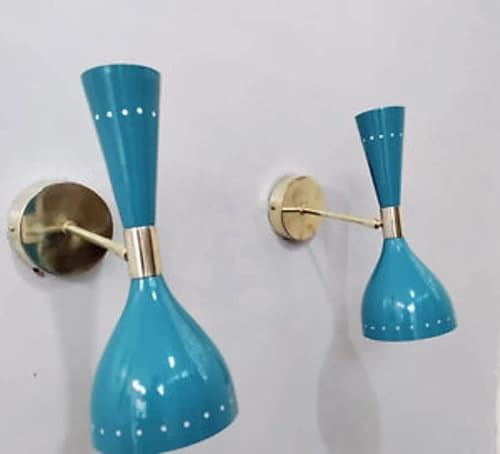 Diabolo - Lámpara de pared de latón italiano pulido de mediados de siglo de los años 50