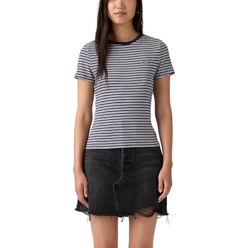 T-Shirt Levi's Housemark Femme - Tee-Shirt Classique Manches Courtes Col Rond
