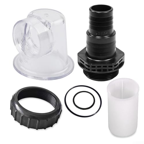 Ersatzteile und Zubehör für SPS25 SPS50 SPS75 SPS100 Umwälzpumpe Pool Pumpe, Klarsichteinsatz Vorfilterdeckel, Vorfilterkorb, O-Ringe, Verschraubung, Düse