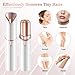 Vexloria Facial Hair Remover for Women, Face Hair Trimmer, Rechargeable Women's Facial Shaver, Painless Lady Shavers for Women for Face Hair, Upper Lips, Peach Fuzz, Bikini Body-White