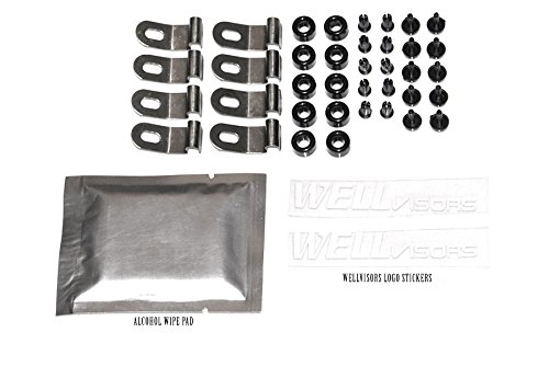 Wellvisors Window Visors Wind Deflectors Compatible With Chevrolet Chevy 2011-2015 Cruze Sedan With Black Trim Rain Guards 3-847Ch001 #TOP5