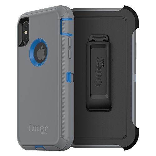 Otterbox Defender Series Screenless Case Case For Iphone Xs & Iphone X - Retail Packaging - Marathoner (Cowabunga Blue/Gunmetal Grey) #TOP21