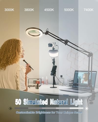Noevsbig N-650-5B5V Magnifying Glass Desk Lamp thumb #3