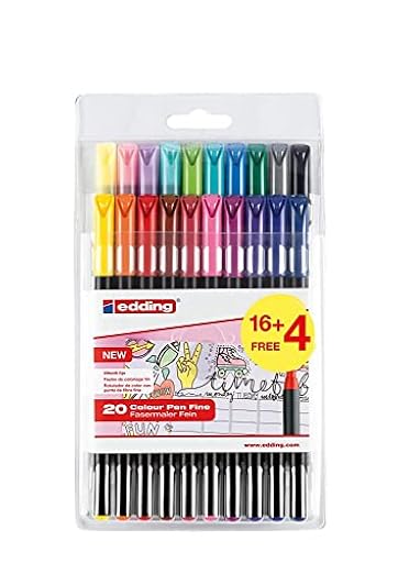 edding 1200 rotulador de color de trazo fino - multicolor - 16 bolígrafos + 4 de regalo - punta redonda 1 mm - rotulador para dibujar y escribir - set de vuelta al cole | Ya disponible en tu tienda friki favorita! En mundofriki.es! edding 1200 rotulador de color de trazo fino - multicolor - 16 bolígrafos + 4 de regalo - punta redonda 1 mm - rotulador para dibujar y escribir - set de vuelta al cole | Ya disponible en tu tienda friki favorita! En mundofriki.es!