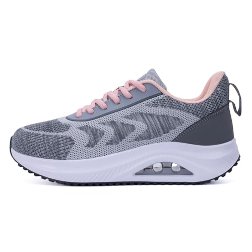 HuJAT Womens Wide Plantar Fasciitis Shoes Arch Support