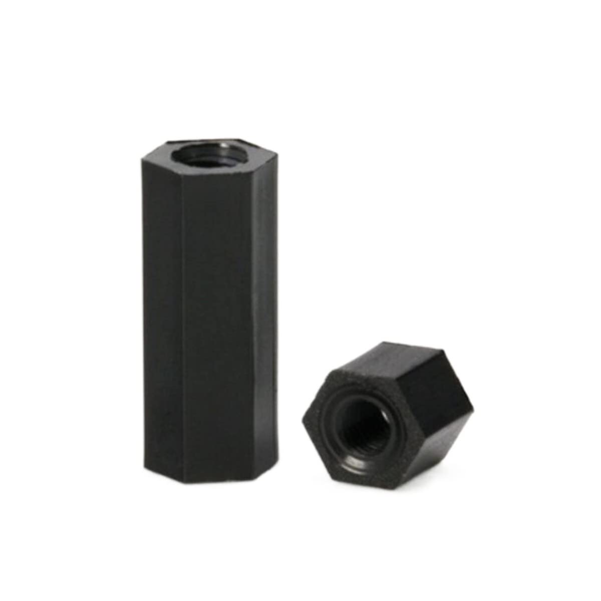 1000 stücke M2.5 * 5 M2.5x5 Nylon Abstandshalter Weiblich Weiblich Schwarz Farbe Nylon Sechskant Distanzmutter
