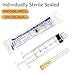 5ml/cc Luer Lock Syringes with 25Ga 1 Inch Needle, Individually Sealed Packed Lab Supplies, Pack of 20