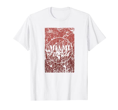 Summer Vibes Tropical South Beach FL Estado Miami Florida Camiseta