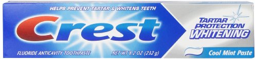 Price comparison product image Crest Tartar Protection Whitening Cool Mint Flavor Toothpaste 8.2 Oz (Pack of 4)