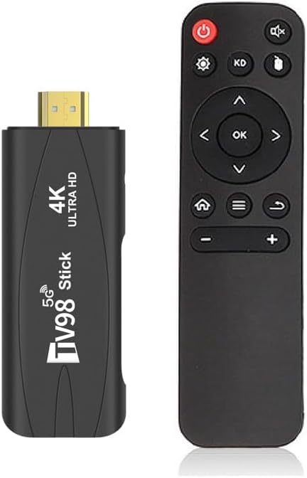 Android TV Stick 4K Mini Smart Tv box DDR4 2GB RAM 16GB RK3528 Quad-Core 64bit WiFi6 Dual 2.4G/5G WiFi HDR10+ Ultra USB HD Smart TV STICK Box Streaming Media (1+8)