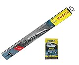 Bosch H354 / 3397011433 Rear Original Equipment Replacement Wiper Blade - 14' Bundle with Rain-X...