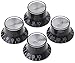 Gibson Gear PRMK-010 Top Hat Style Metal Insert, Black with Silver