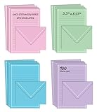 Better Office Products Mini Stationery Set, 100 Piece Set (50 Lined Sheets + 50 Matching Envelopes),...