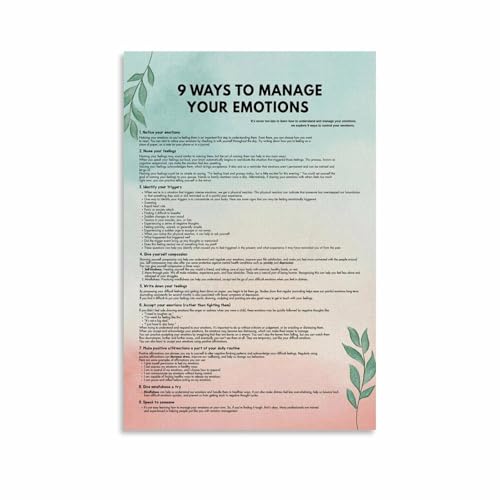 9 Ways to Manage Your Emotions Poster How to Understand