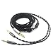 Youkamoo Balanced Headphone Replacement Cable Compatible for Hifiman Sundara, Ananda, Arya, HE400SE, HE4XX, HE-400i Headphones 4.4mm to Dual 3.5mm Male 5FT 1.5m