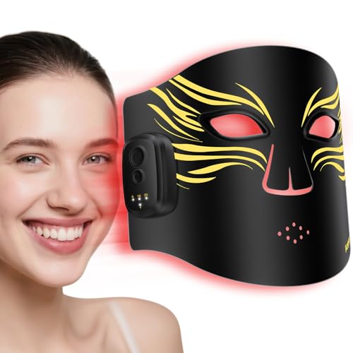Anpor Red Light Therapy for Face, Wireless Led Face Mask